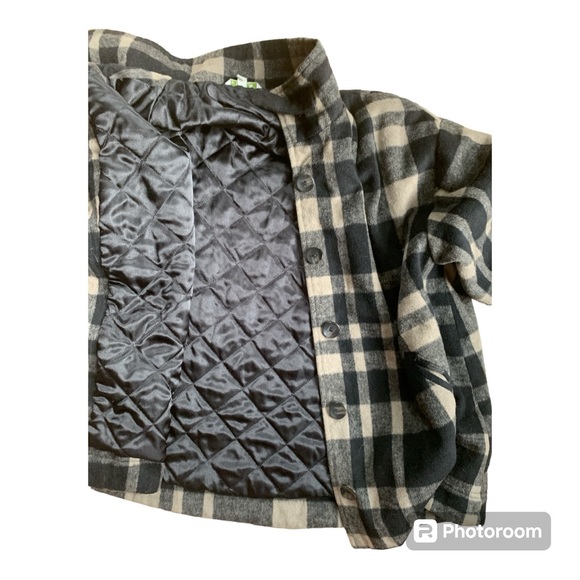 Orvis Black and grey Plaid Button Lined Jacket Sz. XL - Picture 2 of 6